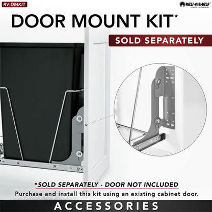 Rev-A-Shelf Single Pull-Out Cabinet Trash Can for Bottom Mount Kitchen
