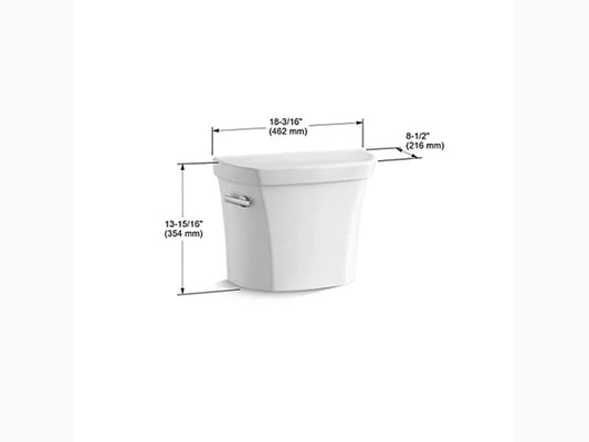 Wellworth 1.28 GPF Single Flush Toilet Tank Only in White
