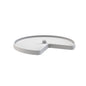 REV-A-SHELF Polymer Kidney-Shaped Lazy Susan Shelf for Corner Base Cabinets
