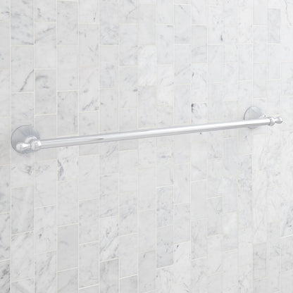 Signature Hardware 955108 Traditional 27-1/8" Towel Bar - Brushed Gold
