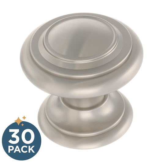 Franklin Brass P44435K-NIC-B Double Ring (10-Pack) Cabinet Knobs Nickel 1-1/8" - view 2