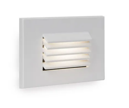 WAC Lighting LED 5" Wide Horizontal LED Step & Wall Light with Clear Lens-White