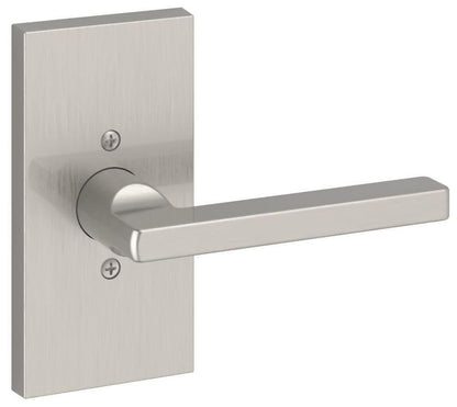 Baldwin FD.SQU.R.CFR.055 Square Two-Sided Dummy Door Lever Set Polished Nickel