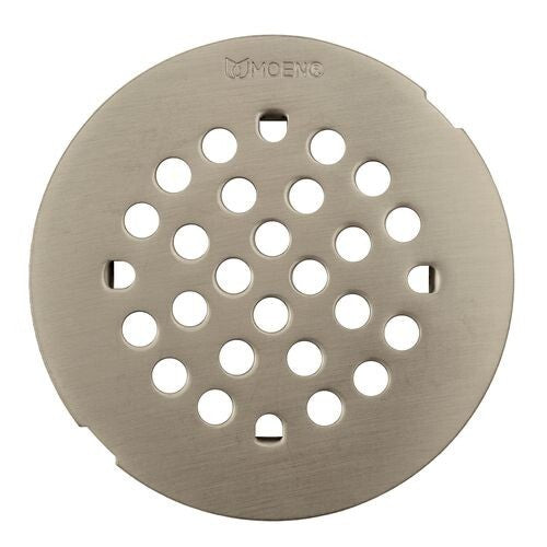 Moen 101663BN Brushed Nickel 4-1/4" Snap-in Shower Strainer