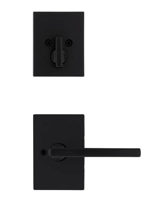 Kwikset 971HFLRCT-514 Halifax Single Cylinder Entry Handleset Interior Rectangle