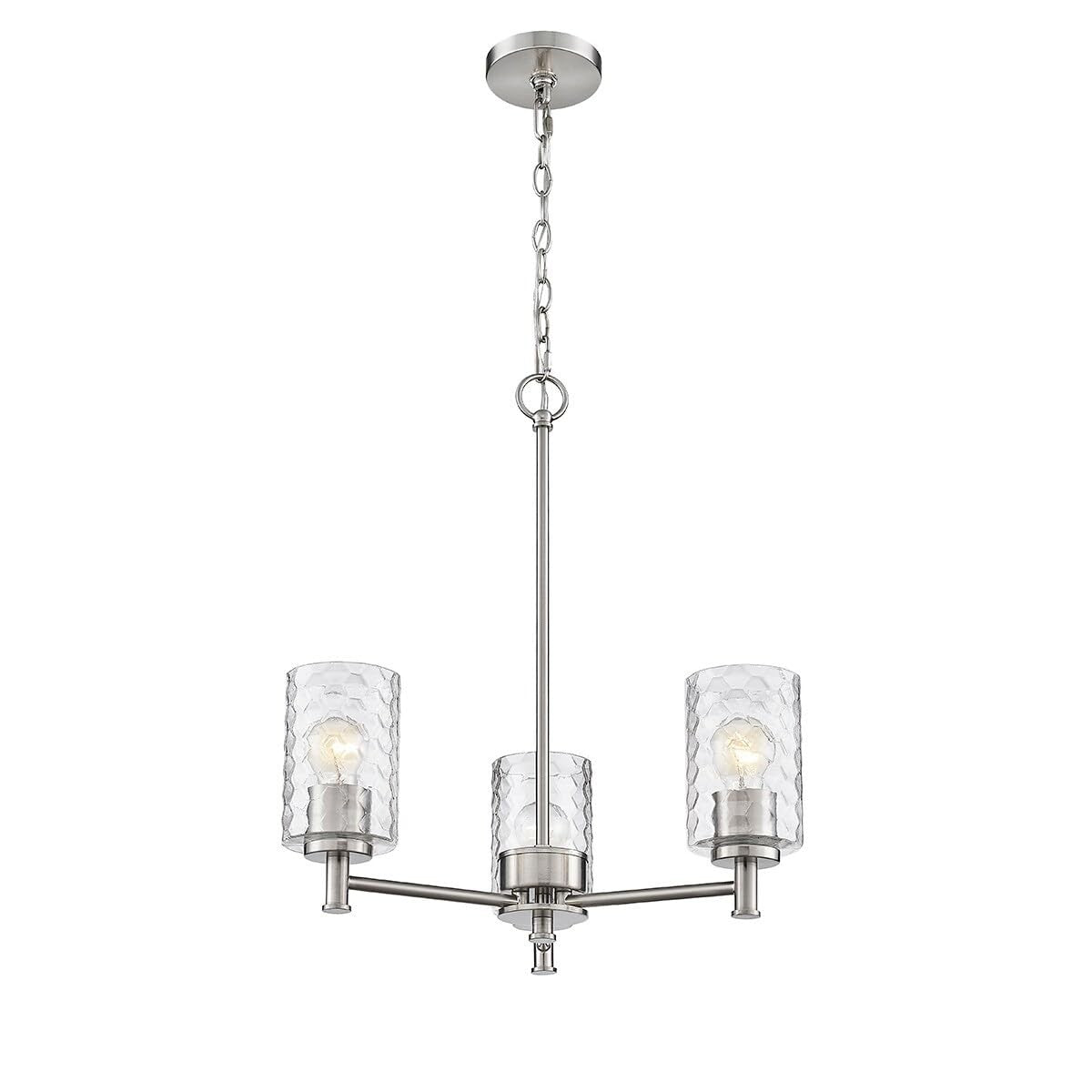 Millennium Lighting 9213 Ashli 3 Light 20" Wide Chandelier - Brushed Nickel