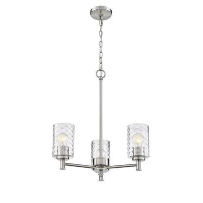 Millennium Lighting 9213 Ashli 3 Light 20" Wide Chandelier - Brushed Nickel
