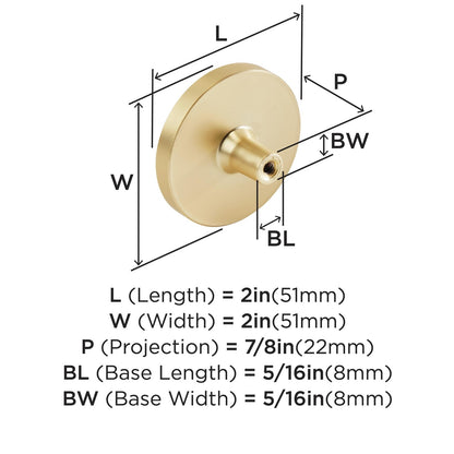 Amerock 2PK36972MOP Accents Round Cabinet Knob Gold/Mother of Pearl