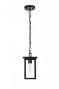 Elegant Lighting OD324H11BK Venango 7 inch Outdoor Pendant in Black