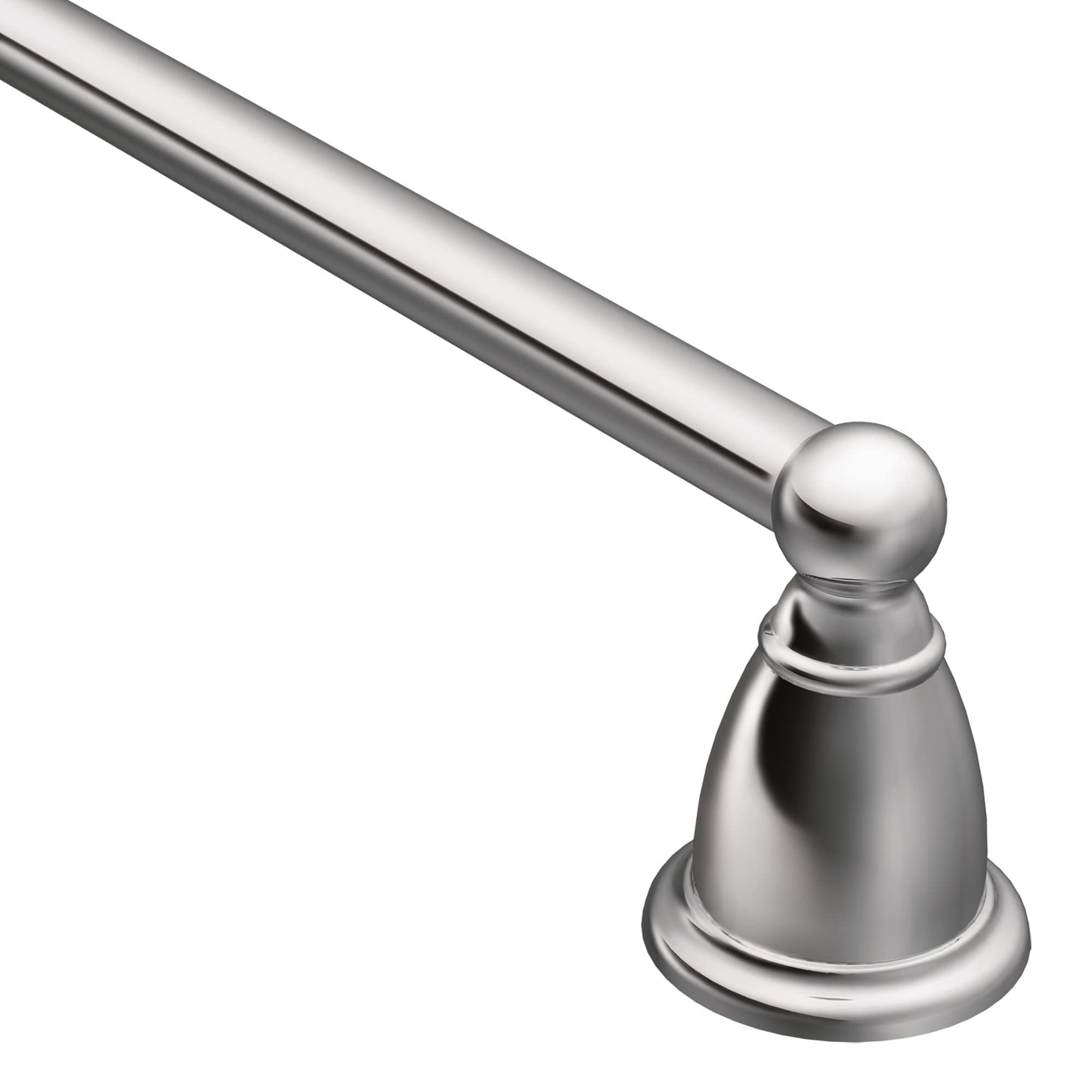 Moen YB2218CH Brantford Collection 18-Inch Single Towel Bar, Chrome