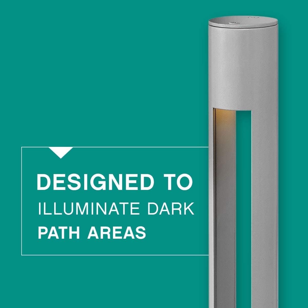 Hinkley Atlantis 15601TT - 12V Round Landscape Bollard-Aluminum-Titanium Finish