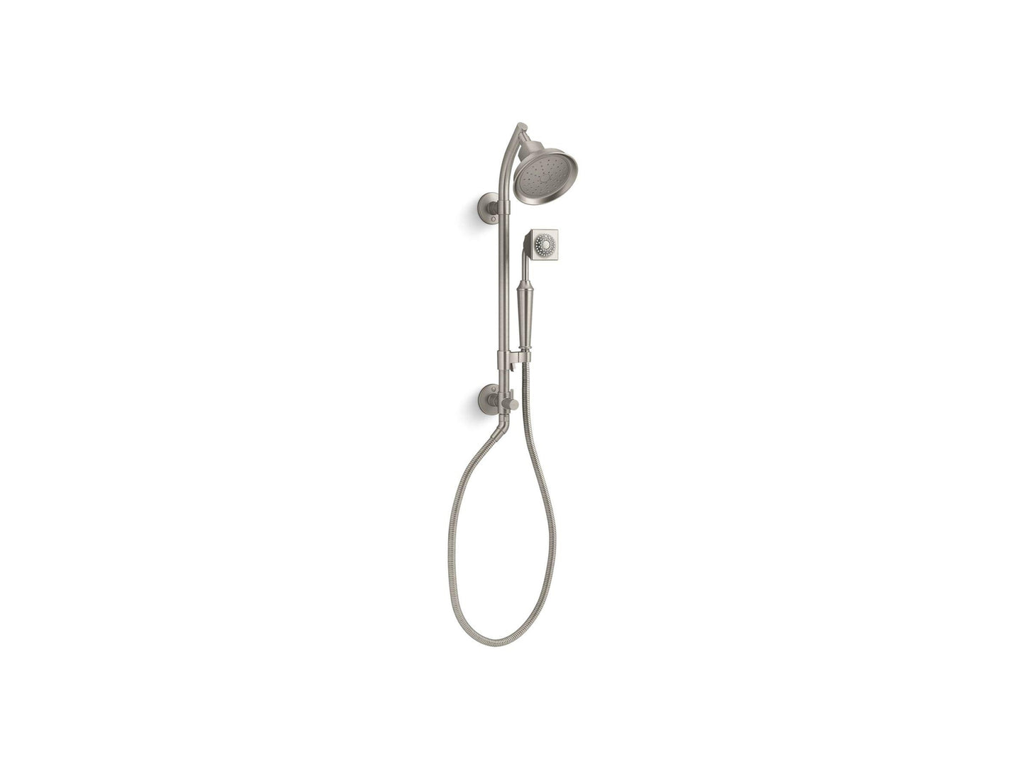 KOHLER 45906-BN HydroRail-S Shower Column, Shower Column for Fixed Showerhead BN