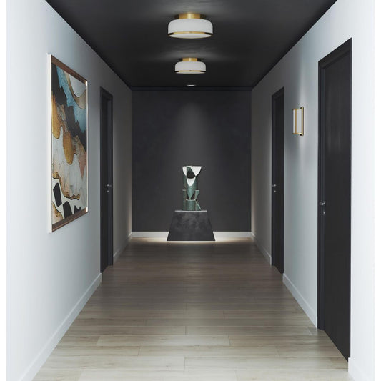 Progress Lighting P350255-109 Two-Light Brushed Bronze 11-1/4" Flush Mount Light