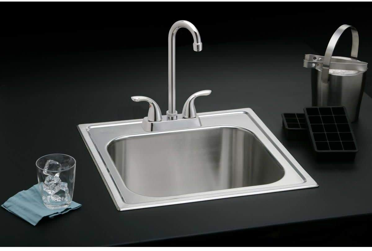 Elkay Everyday LK2477CR Deck Mount Bar Faucet with Lever Handles, Chrome