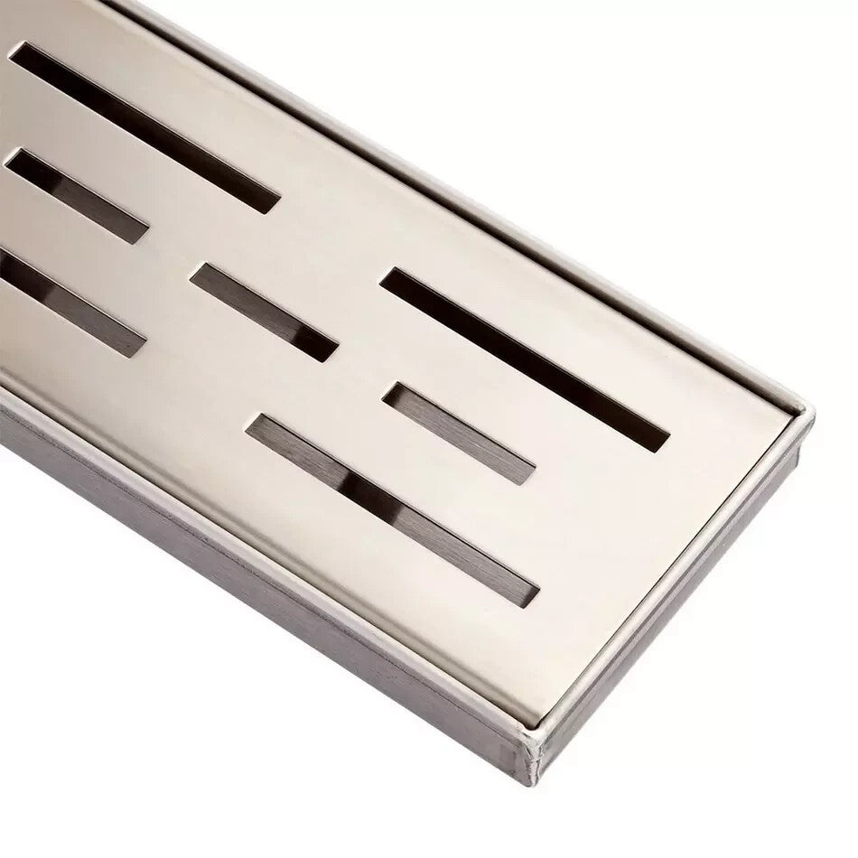 Signature Hardware - Effendi 24" Outdoor Linear Shower Drain - Brushed SS