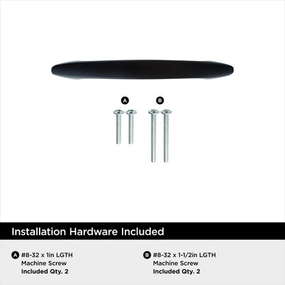 Amerock BP37355MB Cohasset 3" Center to Center Arch Cabinet Pull - Matte Black