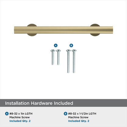 Amerock Cabinet Pull Golden Champagne 3-3/4 in (96 mm) Center-to-Center Radius