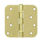 Deltana S44R5BB4 Ball Bearings Steel 4"x4"x5/8" Radius Hinge 2 Pack