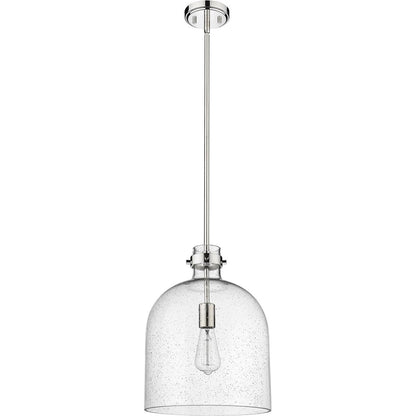 Z-Lite 817-12PN Pearson Chandelier, 1-Light 100 Watts, Polished Nickel