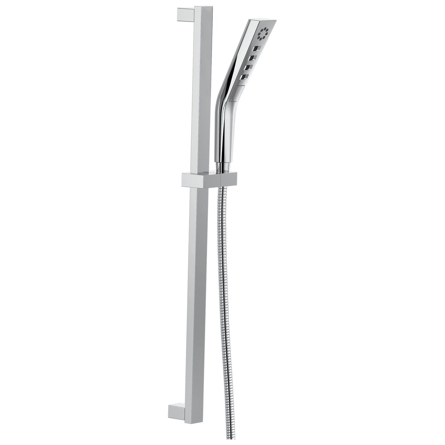 Delta 51799-PR 3-Spray H2Okinetic Slide Bar Hand Shower w/Hose Lumicoat Chrome