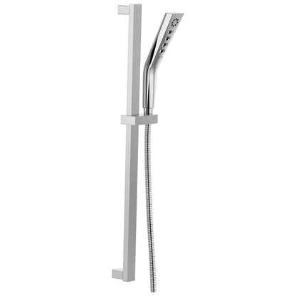 Delta 51799-PR 3-Spray H2Okinetic Slide Bar Hand Shower w/Hose Lumicoat Chrome
