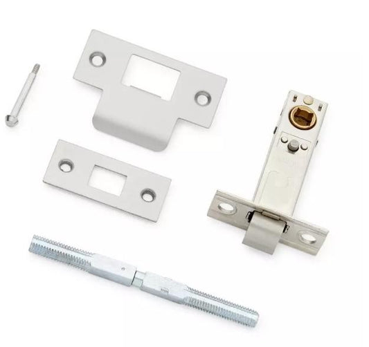 Signature Hardware SH552158AB Satcher Brass Privacy Door Set Lever 2-3/8 LH AB
