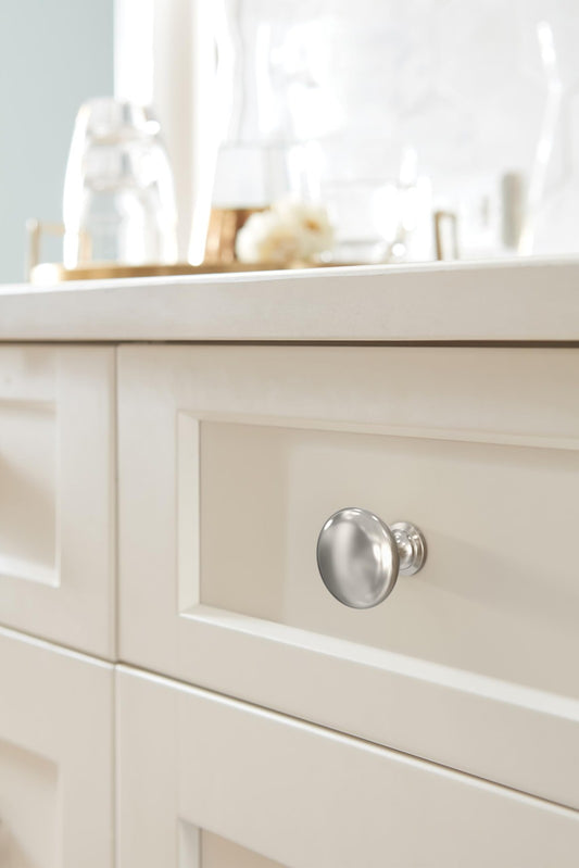 Amerock BP53005PN Edona 1-1/4" Dia Polished Nickel Cabinet Knob