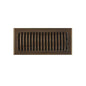 Signature Hardware - Dome Vent Floor Register with Louvres-4"x12"-Antique Brass