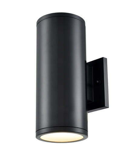 ML Lighting Vegas Collection LED42101-PBK Outdoor LED Wall Sconce Powder Black