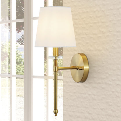 JONATHAN Y JYL9920A Olivia 6.5" 1-Light Modern Midcentury Iron Vanity Brass Gold