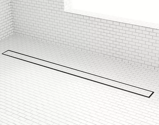 Signature Hardware Cohen 60" Tile Insert Linear Shower Drain - Matte Black