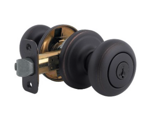 Kwikset Juno Entry Lock with SmartKey ~ Venetian Bronze