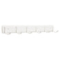 Franklin Brass 20' Coat/Hat Rack Wall Mount White Steel with 6 Hooks FBSSMR6-W-R