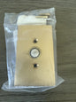 Emtek 24634 Door Bell Button With Mod Rectangle Rosette (Satin Brass)