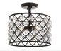 JONATHAN Y Lighting Gabrielle 2 Light 15" Wide LED Semi-Flush Ceiling Fixture