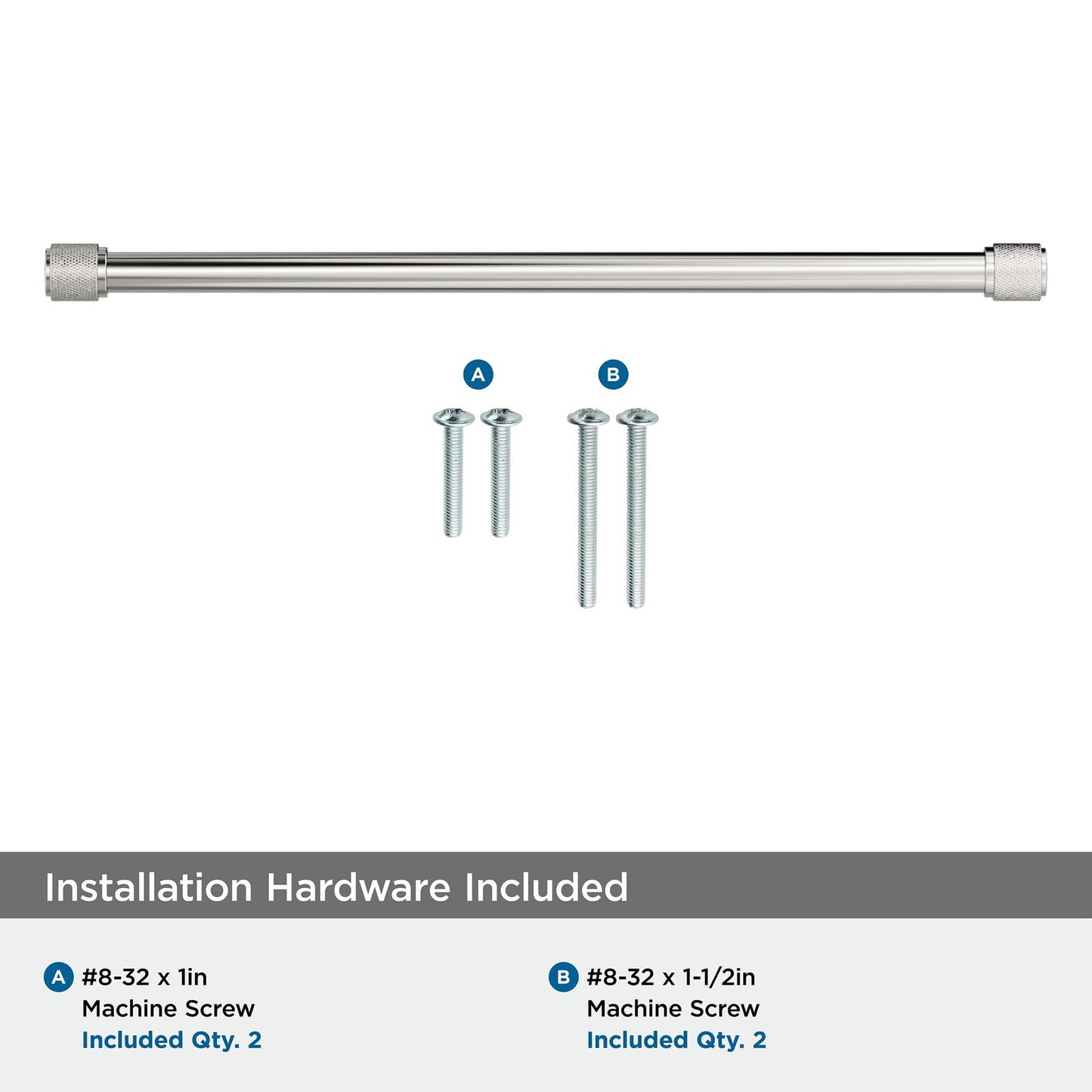 Amerock Faraday 12-5/8" Center-to-Center Polished Nickel Cabinet Pull, BP37749PN