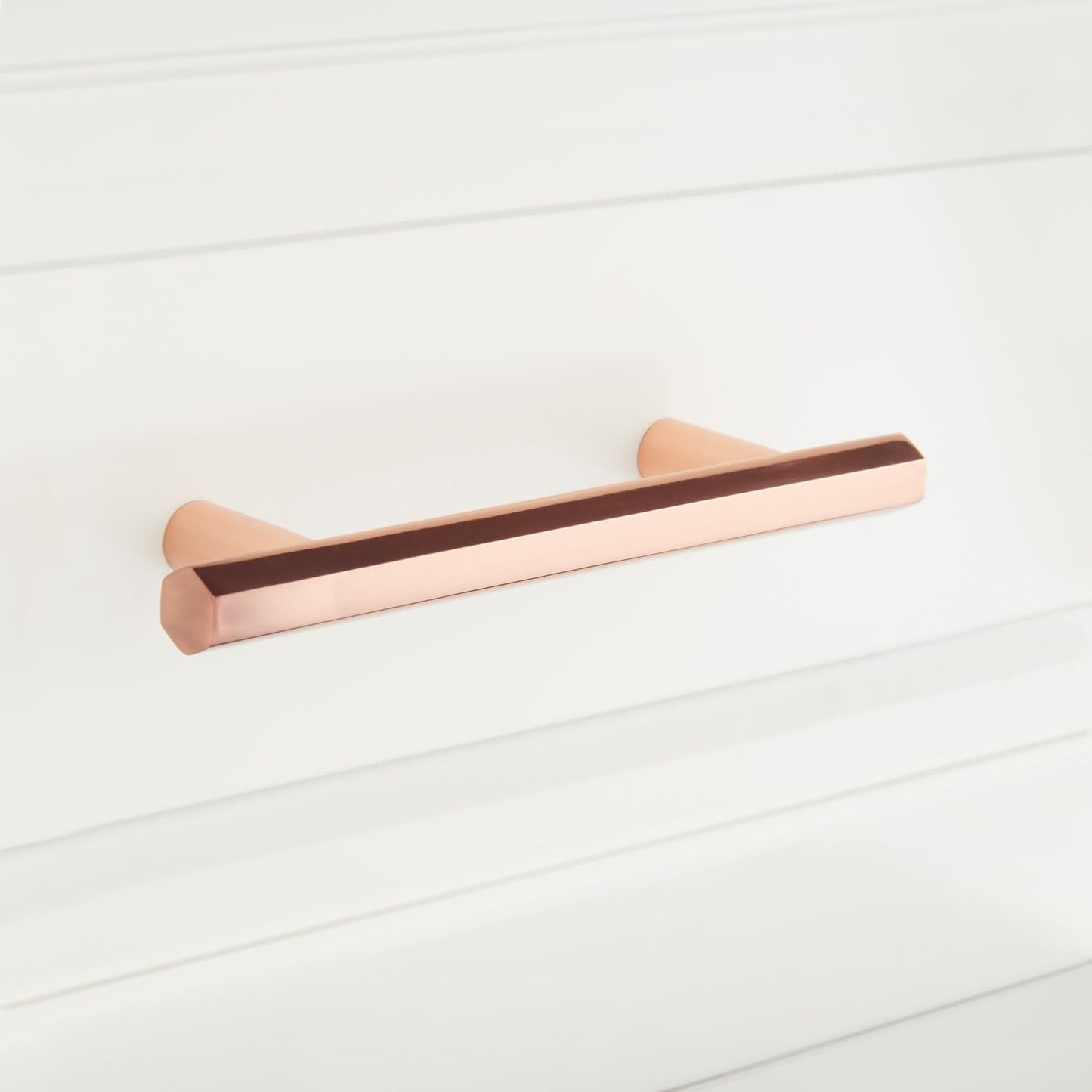 Signature Hardware EH6561.4.PRG Khoit 4" C2C Bar Cabinet Pull-Polished Rose Gold