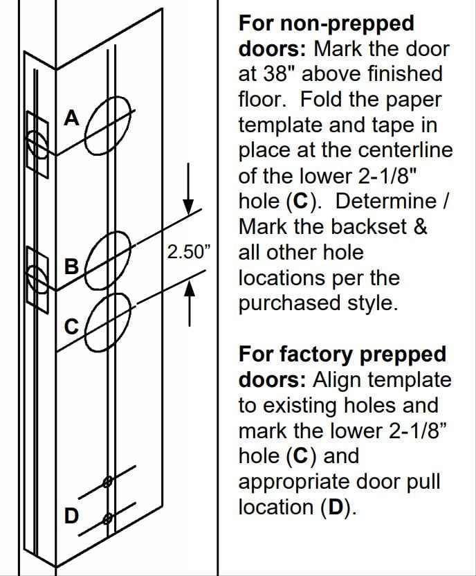Baldwin Hardware 85345.102.2FD Dummy Handle Set - Oil Rubbed Bronze