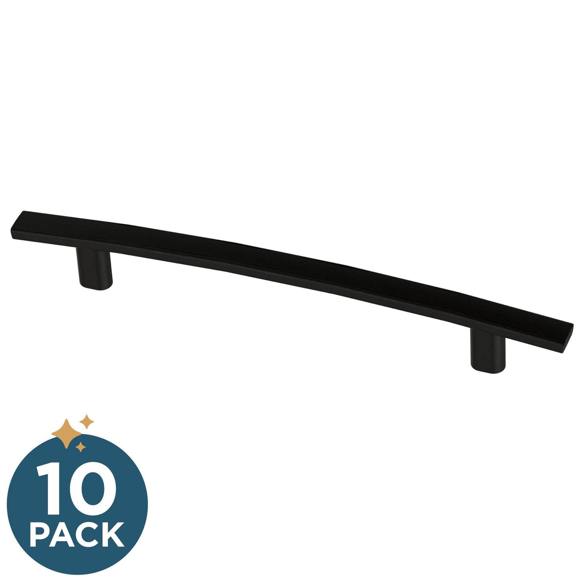Franklin Brass (10-Pack) Matte Black Cabinet Handles 5-1/16" Hole Center Arched