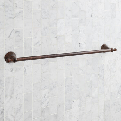 Signature Hardware 955108 Traditional 27-1/8" Towel Bar - Brushed Gold