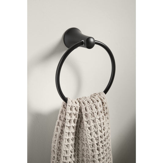 Kohler K-21955 Tempered 6-7/8" Wall Mounted Towel Ring - Matte Black