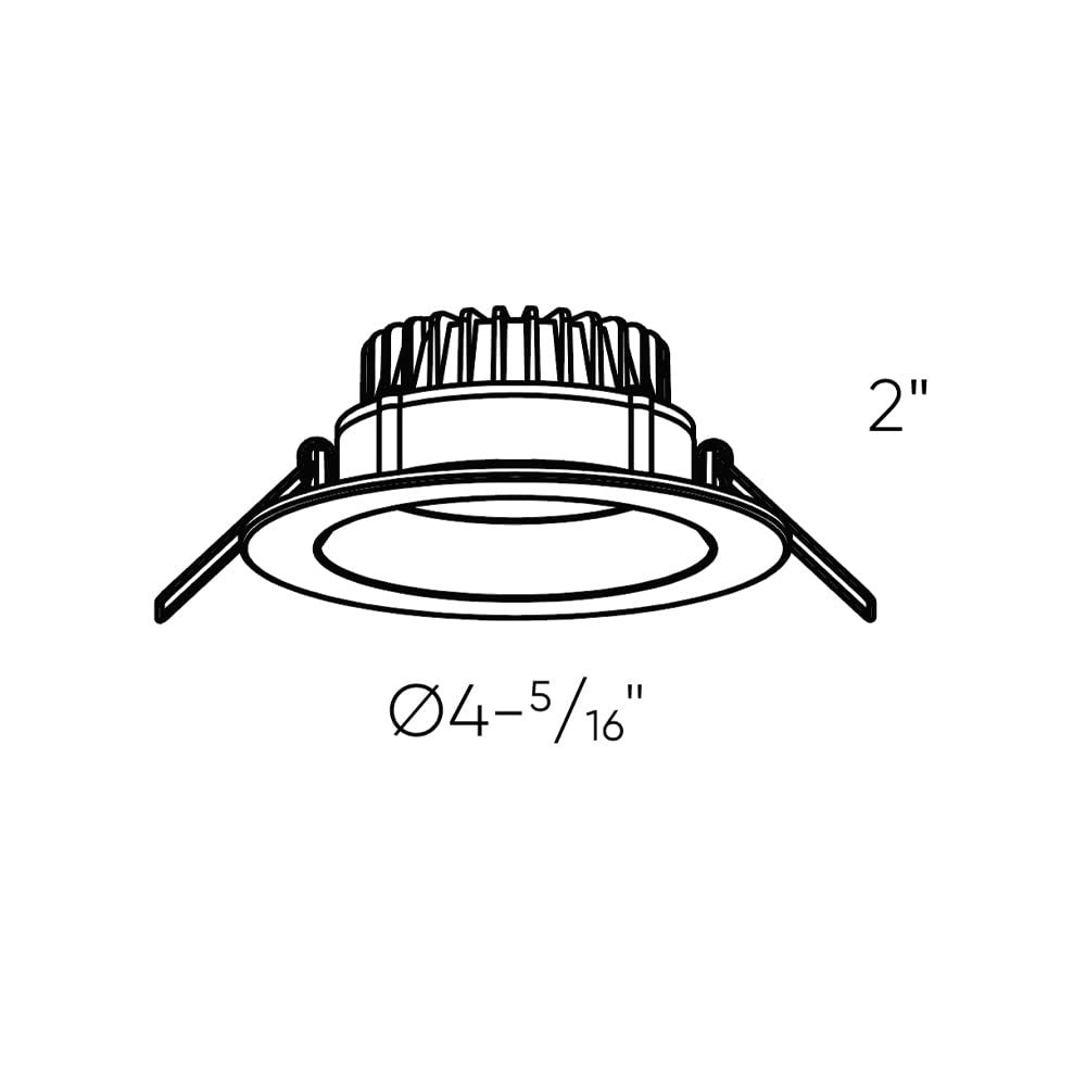 DALS Lighting DDP4-CC-WH Etch Deep Regressed LED Panel 5CCT (4 inch)