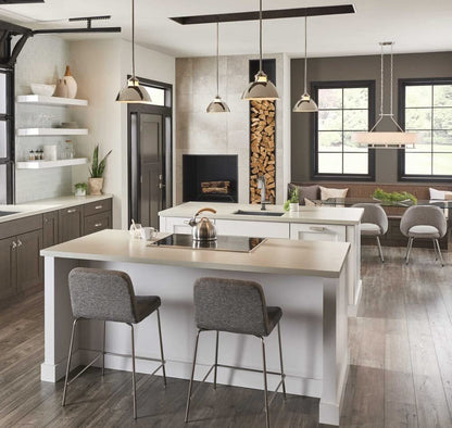 Progress Lighting P500013-143 Carbon One-Light Pendant w/Metal Shade, Graphite