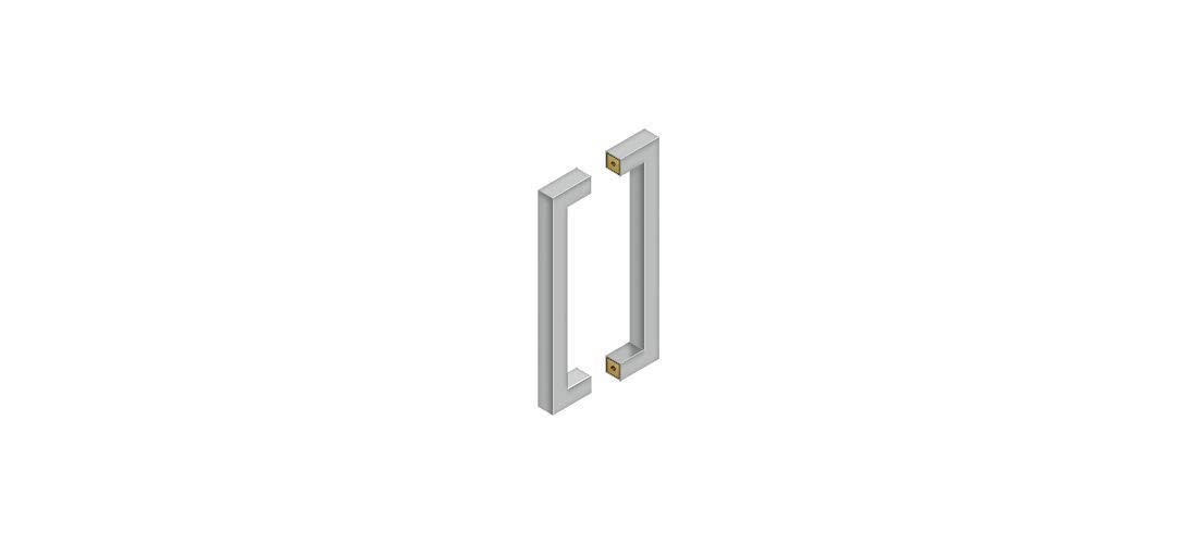 Deltana SSPBB1210U32D 12" B2B Contemporary Pull Satin Stainless Steel-2 units