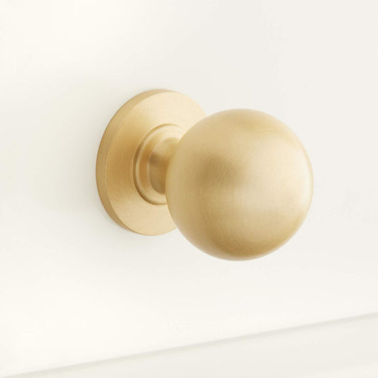 Signature Hardware 444217 Rodino 1-1/4" Round Cabinet Knob - Satin Brass