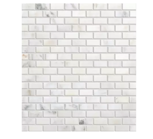 Daltile Marble - 1" x 1" Rectangle Floor and Wall Tile - Polished Visual