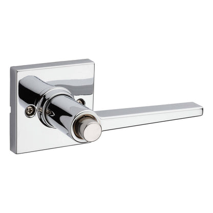 Kwikset Safe Lock Daylon Lever Square Rose Privacy Lock Satin Nickel