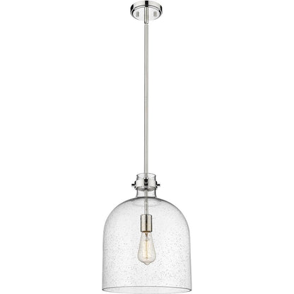 Z-Lite 817-12PN Pearson Chandelier, 1-Light 100 Watts, Polished Nickel
