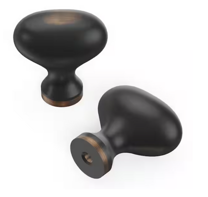 Hickory P3054-OBH Williamsburg 3/4" Oil Rubbed Bronze Highlighted Cabinet Knob