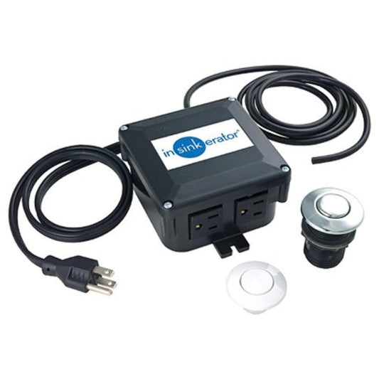 InSinkErator STS-00 Garbage Disposal Air Switch Kit, Dual Outlet Sink Top Switch